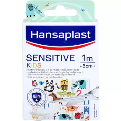 HANSAPLAST Sensitive børneplastre 6 cmx1 m, 1 stk