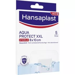 HANSAPLAST Aqua Protect steril sårbandage 8x10 cm, 5 stk