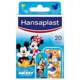 HANSAPLAST Gipsstrimler til børn Mickey &amp; Venner, 20 stk