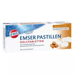 EMSER Pastiller halstabletter saltet karamel, 30 stk