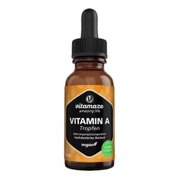 VITAMIN A 500 µg højdosis veganske dråber, 50 ml