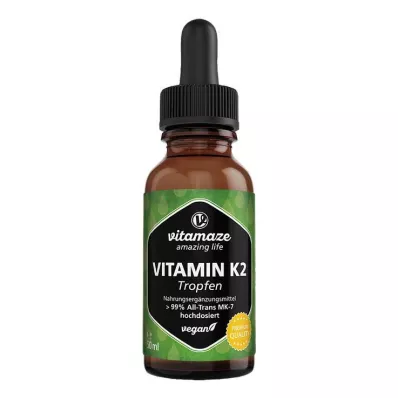 VITAMIN K2 MK7 veganske højdosisdråber, 50 ml