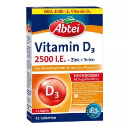 ABTEI Vitamin D3 2500 I.U. tabletter, 42 stk