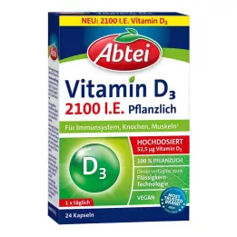 ABTEI Vitamin D3 2100 I.U. vegetabilske kapsler, 24 stk