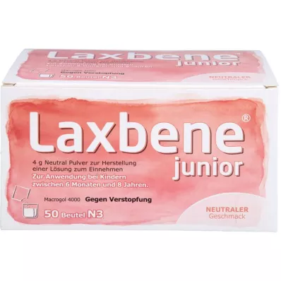 LAXBENE junior 4 g Neutral PLE Kdr.6 man.-8 år, 50X4 g