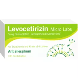 LEVOCETIRIZIN Micro Labs 5 mg filmovertrukne tabletter, 100 stk