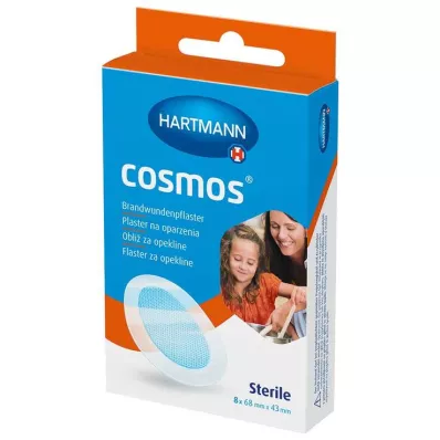 COSMOS Brændeplaster 43x68 mm, 8 stk