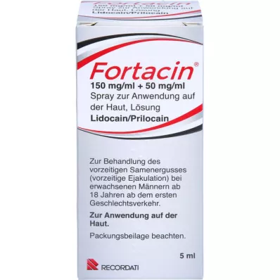 FORTACIN 150 mg/ml + 50 mg/ml spray til påføring på huden, 5 ml