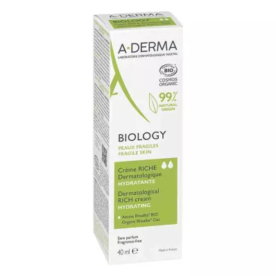 A-Derma Biology fugtighedscreme rig (40 ml)