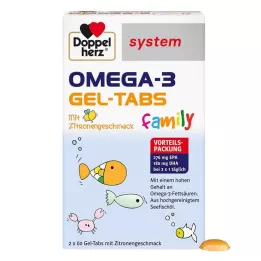 DOPPELHERZ Omega-3 Gel-Tabs familiesystem, 120 stk