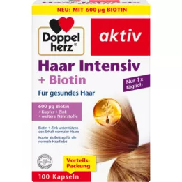 DOPPELHERZ Hair Intensive+Biotin-kapsler, 100 kapsler