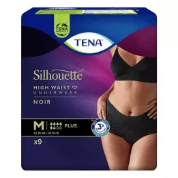 TENA SILHOUETTE plus M noir, 9 stk