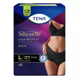 TENA SILHOUETTE plus L noir, 8 stk