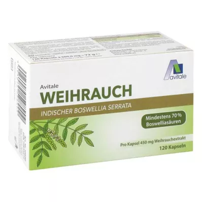 WEIHRAUCH 450 mg Boswellia Serrata-kapsler, 120 kapsler