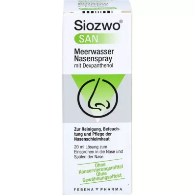 SIOZWO SAN Havvand-næsespray med dexpanthenol, 20 ml