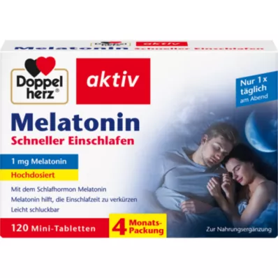 DOPPELHERZ Melatonin-tabletter, 120 kapsler
