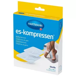ES-KOMPRESSEN steril 10x10 cm 8-lags 17-tråd, 5X2 stk