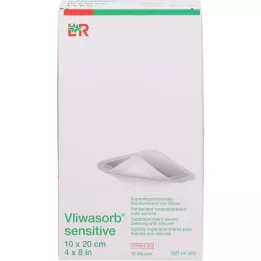 VLIWASORB sensitiv 10x20 cm superabsorberende sårbandage, 10 stk