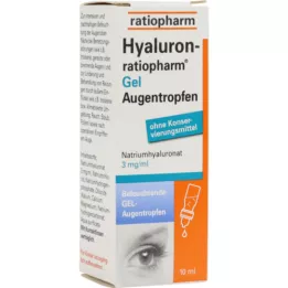 HYALURON-RATIOPHARM Gel øjendråber, 10 ml
