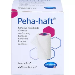 PEHA-HAFT Fikseringsbandage latexfri 6 cmx4 m OTC, 1 stk