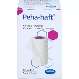 PEHA-HAFT Fikseringsbandage latexfri 8 cmx4 m OTC, 1 stk