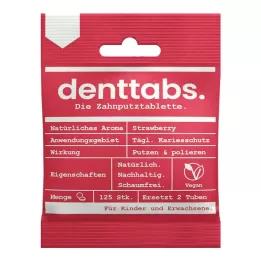 DENTTABS Kids Strawberry uden fluor, 125 stk