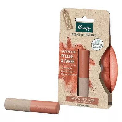 KNEIPP farvet læbepleje natural deep nude, 3,5 g