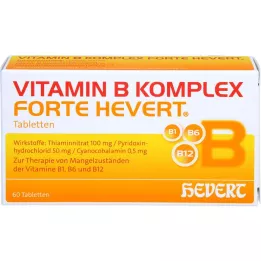 VITAMIN B KOMPLEX forte Hevert Tabletter, 60 Kapsler