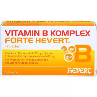 VITAMIN B KOMPLEX forte Hevert Tabletter, 60 Kapsler