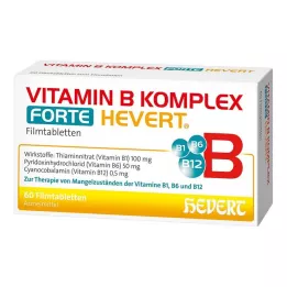 VITAMIN B KOMPLEX forte Hevert Tabletter, 60 Kapsler