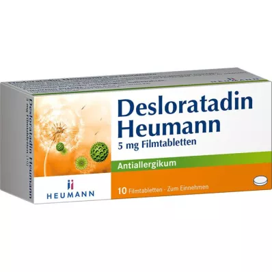 DESLORATADIN Heumann 5 mg filmovertrukne tabletter, 10 stk