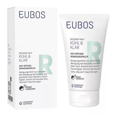 EUBOS KÜHL &amp; KLAR Anti-Redness rensemælk, 150 ml