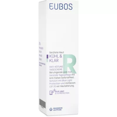 EUBOS KÜHL &amp; KLAR Anti-rødme dagcreme LSF 20, 40 ml