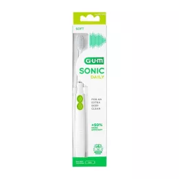 GUM SONIC DAILY Sonisk tandbørste hvid, 1 stk
