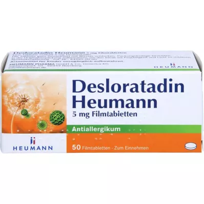 DESLORATADIN Heumann 5 mg filmovertrukne tabletter, 50 stk