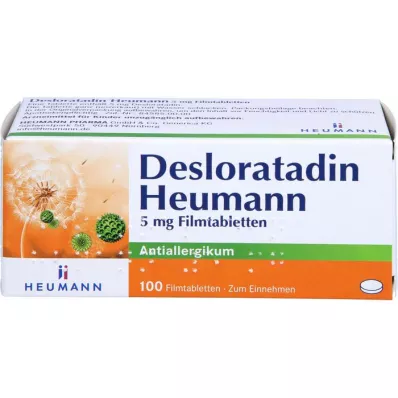 DESLORATADIN Heumann 5 mg filmovertrukne tabletter, 100 stk