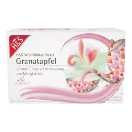 H&amp;S Granatæble med C-vitamin filterpose, 20X2 g
