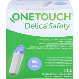 ONE TOUCH Delica Safety engangsstempelkanyle 30 G, 200 stk