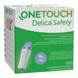 ONE TOUCH Delica Safety engangsstempelkanyle 30 G, 200 stk