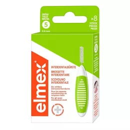 ELMEX Interdentalbørster ISO str. 5 0,8 mm grøn, 8 stk