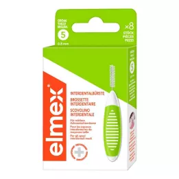 ELMEX Interdentalbørster ISO str. 5 0,8 mm grøn, 8 stk