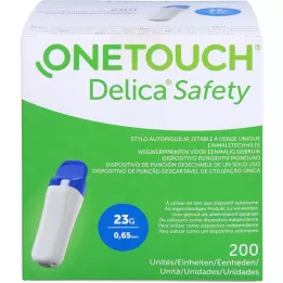 ONE TOUCH Delica Safety engangspiercinghjælp 23 G, 200 stk