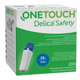 ONE TOUCH Delica Safety engangspiercinghjælp 23 G, 200 stk