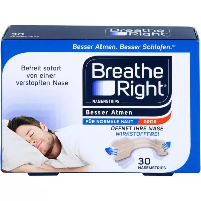 BESSER Atmen Breathe Right næseplastre large beige, 30 stk