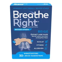 BESSER Atmen Breathe Right næseplastre large beige, 30 stk