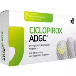 CICLOPIROX ADGC 80 mg/g neglelak indeholdende aktiv ingrediens, 3,3 ml
