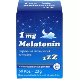 MELATONIN 1 mg kapsler, 60 stk
