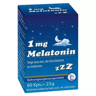 MELATONIN 1 mg kapsler, 60 stk