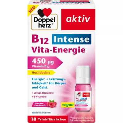 DOPPELHERZ B12 Intense Vita-Energie drikkeflaske, 18 stk