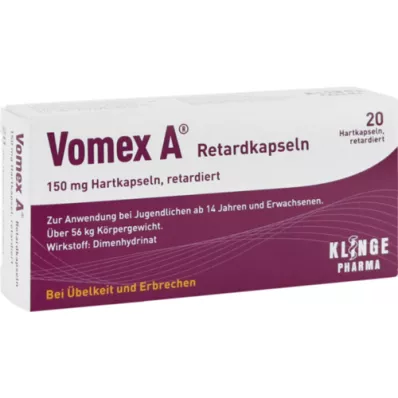 VOMEX A Retard-kapsler, 20 stk